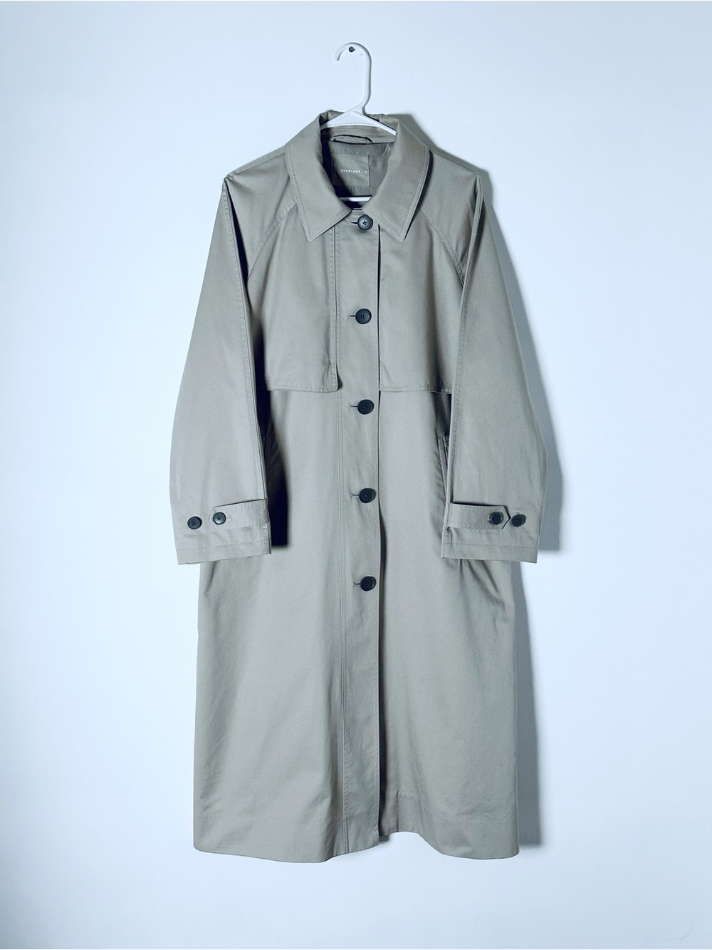 Everlane Gray Trench  Mac Coat Woman’s M Excellent condition
